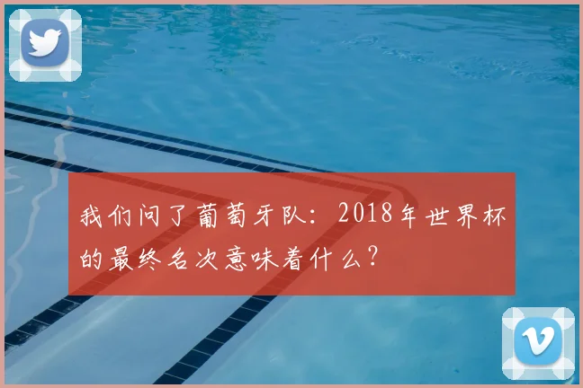 我们问了葡萄牙队:2018年世界杯的最终名次意味着什么?